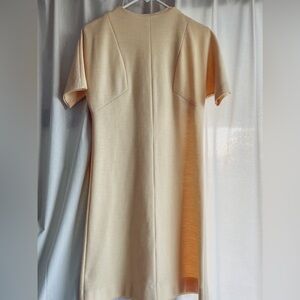 Vintage white dress, fitted pencil style